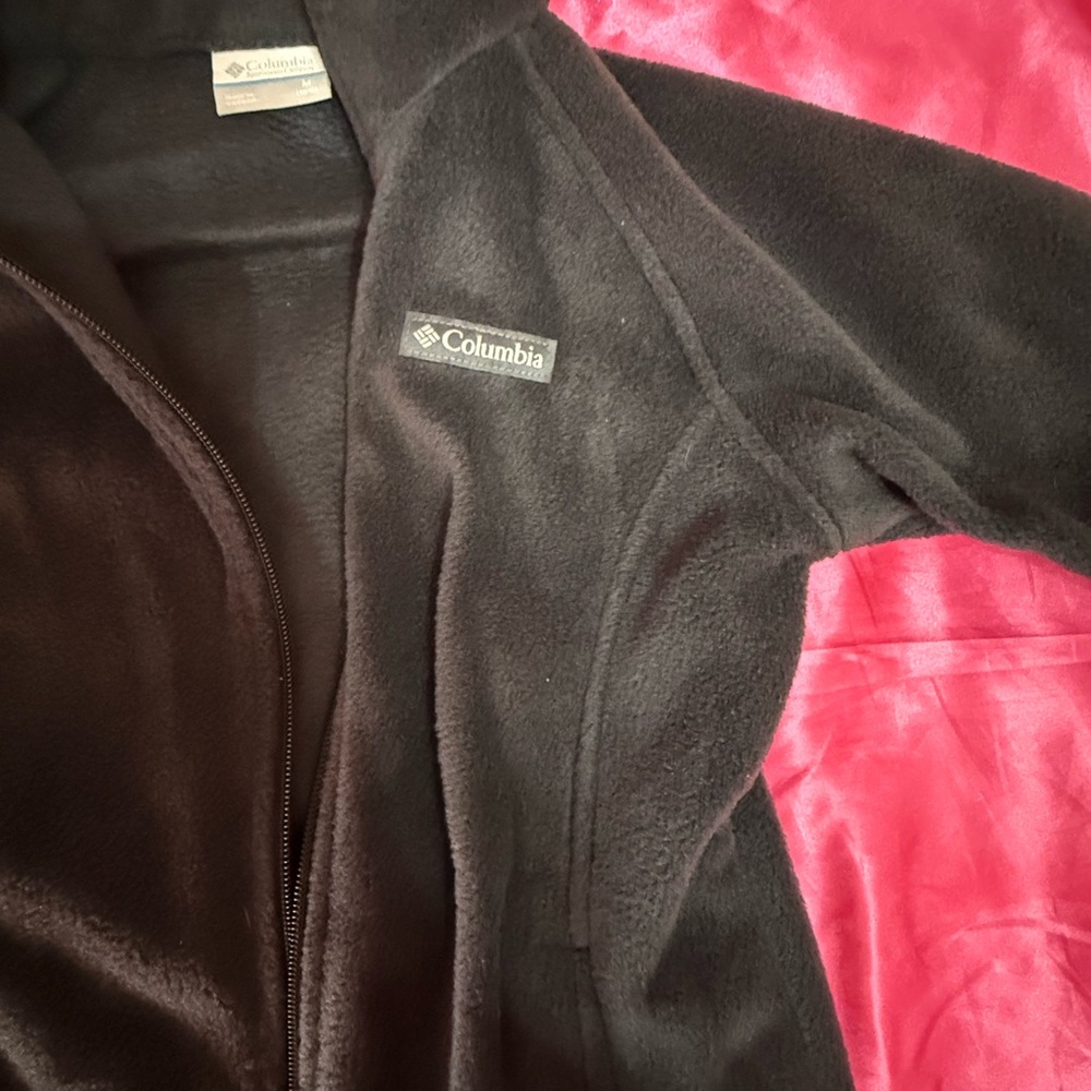 Columbia Charcoal Fleece Jacket kids MEDIUM
